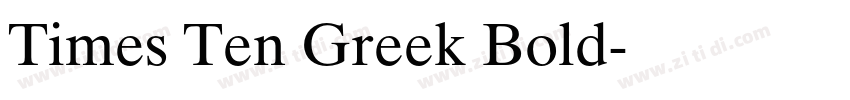 Times Ten Greek Bold字体转换